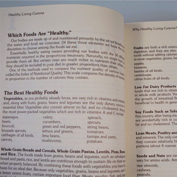 Healthy Living Cuisine by George Mateljan Vintage 1984 Paperback Recipes - Picture 5 of 10